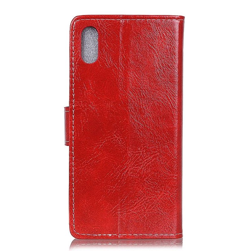 Cover voor Huawei Y5 2019 Luxe Stiksels Met Leereffect