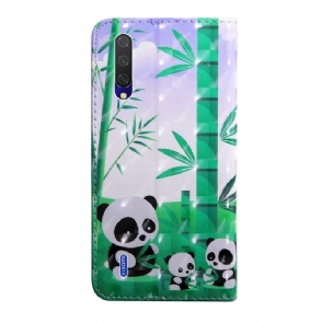 Folio-hoesje voor Xiaomi Mi 9 Lite Panda-familie