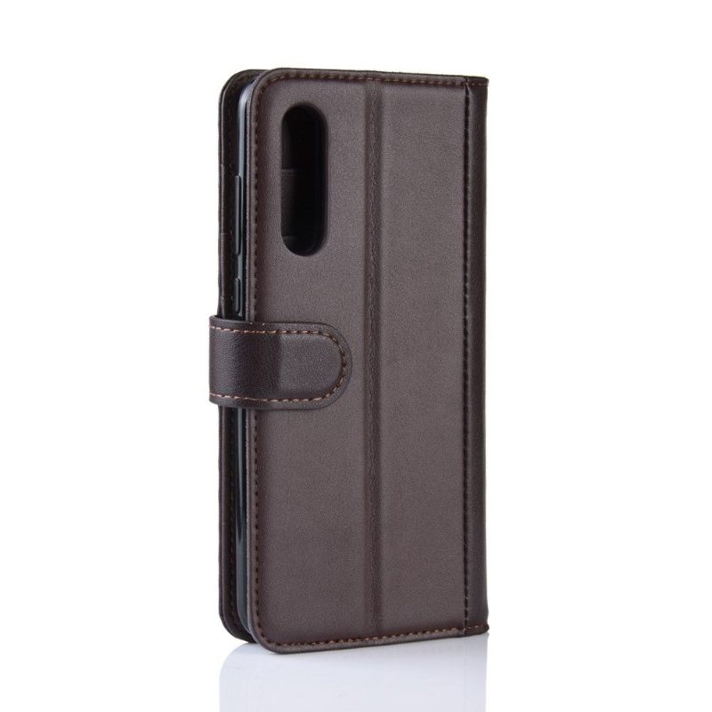 Cover voor Xiaomi Mi 9 Anti-fall Premium Leder - Bruin