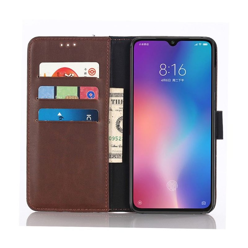 Cover voor Xiaomi Mi 9 Retro Chic Kunstleer