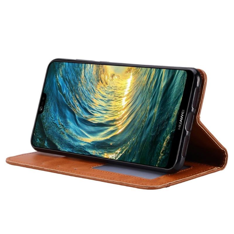 Folio-hoesje voor Xiaomi Mi 9 Leren Stand Case Kaarthouder