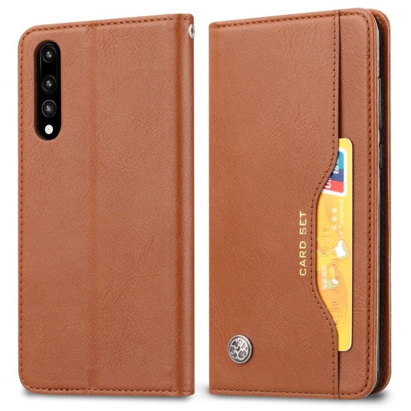 Folio-hoesje voor Xiaomi Mi 9 Leren Stand Case Kaarthouder