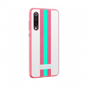 Hoesje voor Xiaomi Mi 9 Nillkin Gestreept Patroon - Roze / Groen