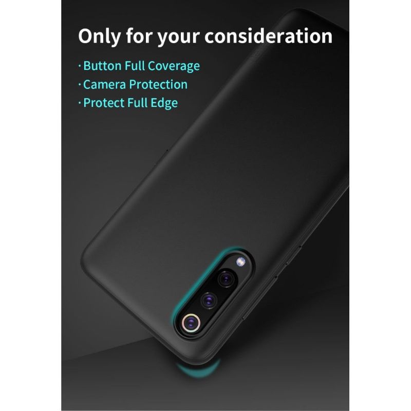 Hoesje voor Xiaomi Mi 9 Ultra Dunne Matte Coating - Zwart