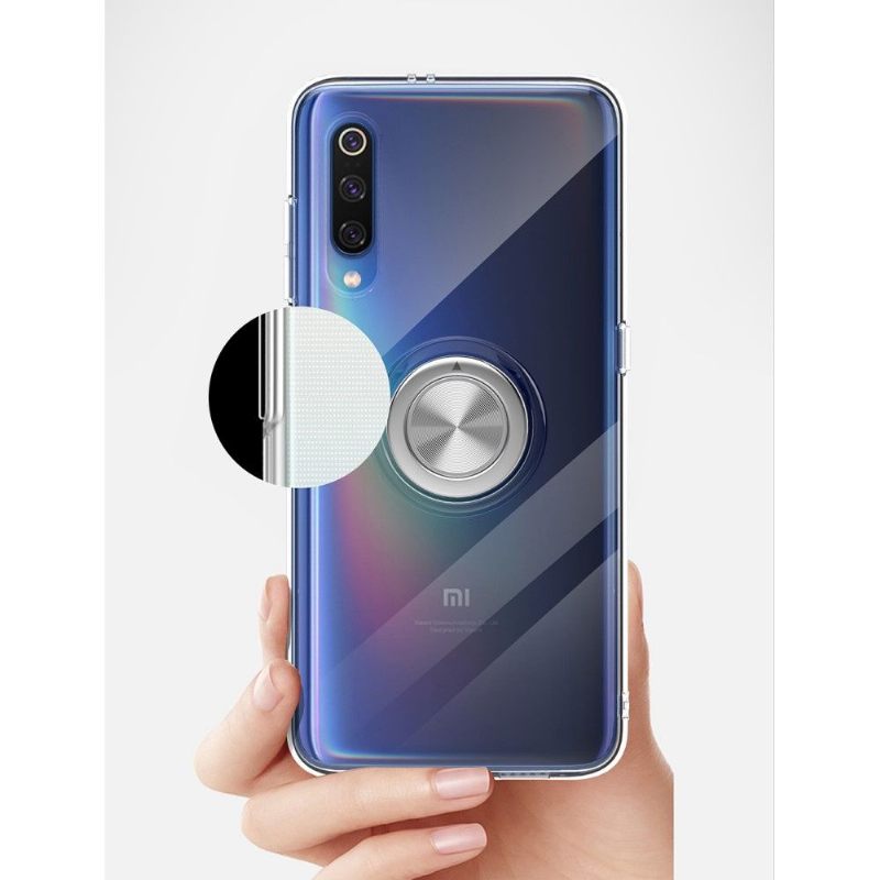 Telefoonhoesje voor Xiaomi Mi 9 Bescherming Met Magnetische Ring - Transparant