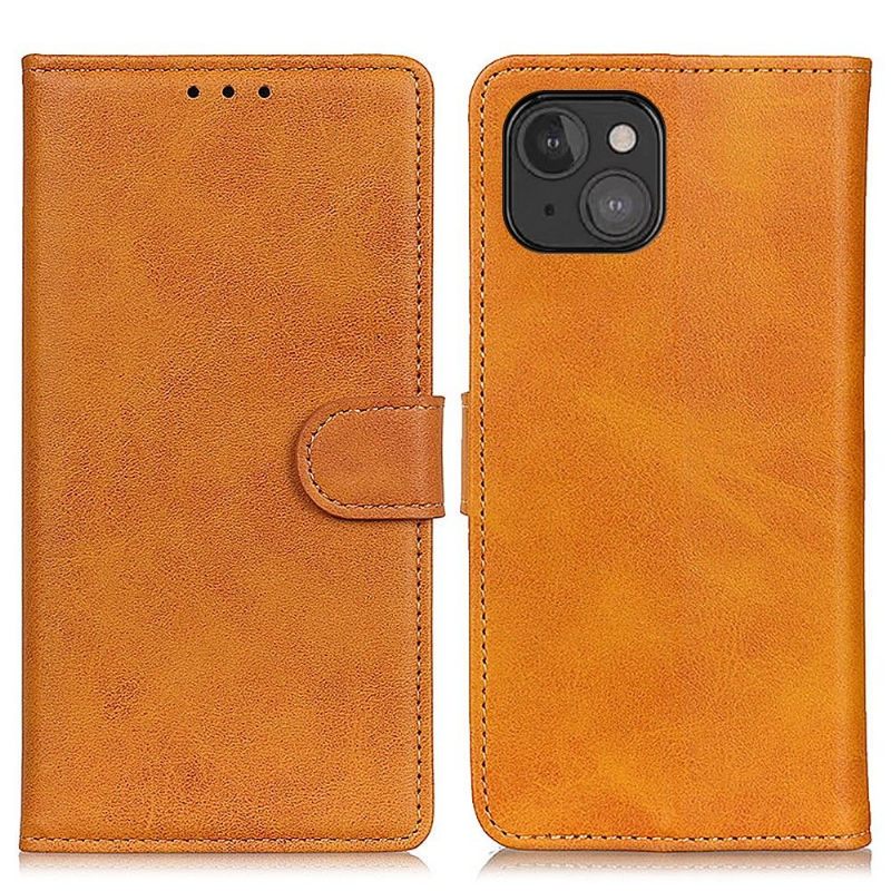 Flip Case voor iPhone 13 Mini Marius Mat Leereffect