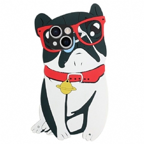 Hoesje voor iPhone 13 Mini 3d Hond Met Riem