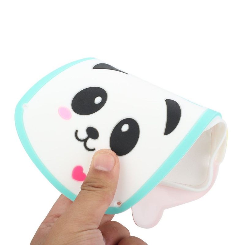 Hoesje voor iPhone 13 Mini 3d Panda-babyfles Met Riem