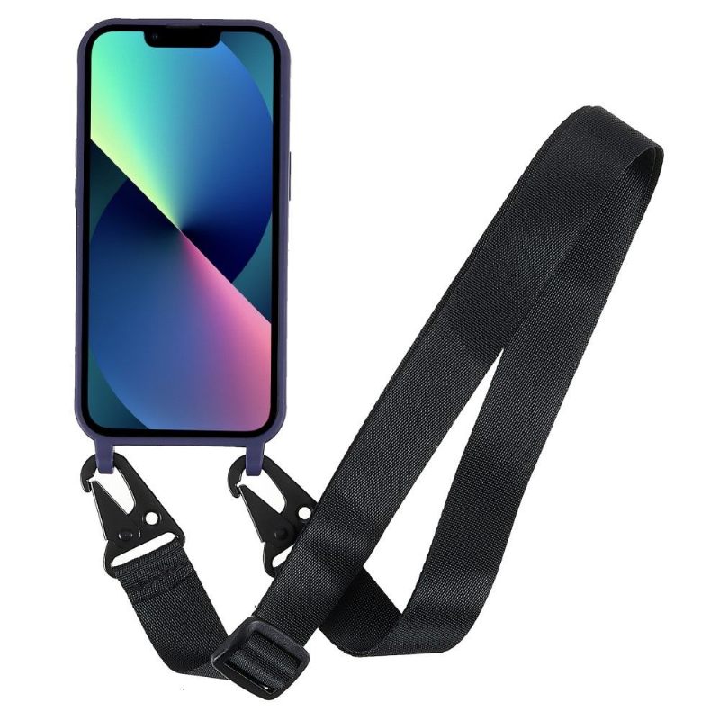 Telefoonhoesje voor iPhone 13 Mini Bescherming Bescherming Met Lanyard