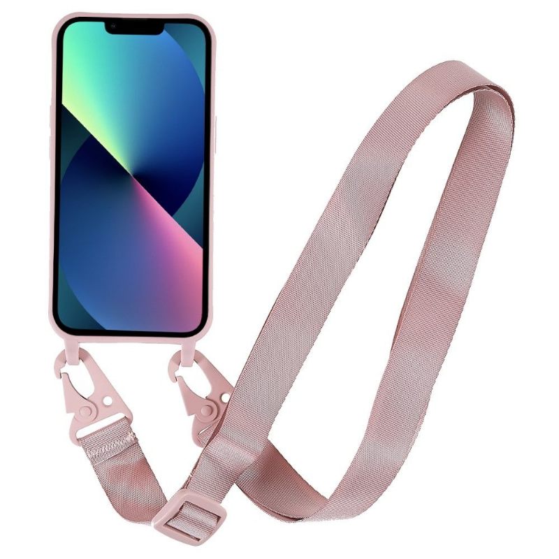 Telefoonhoesje voor iPhone 13 Mini Bescherming Bescherming Met Lanyard