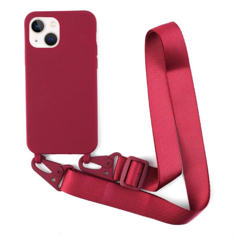 Telefoonhoesje voor iPhone 13 Mini Bescherming Bescherming Met Lanyard