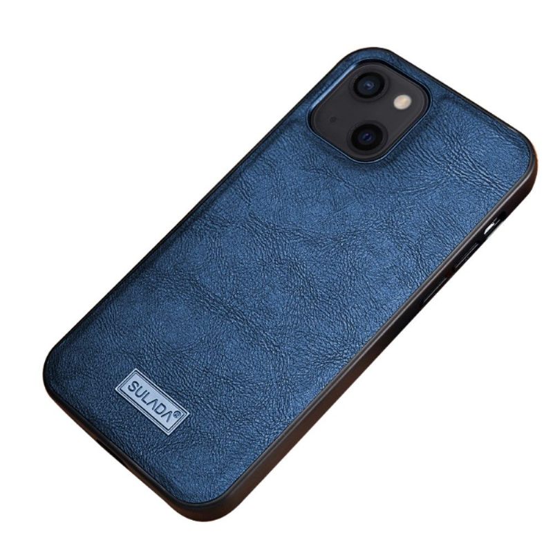 Telefoonhoesje voor iPhone 13 Mini Bescherming Sulada-leereffect