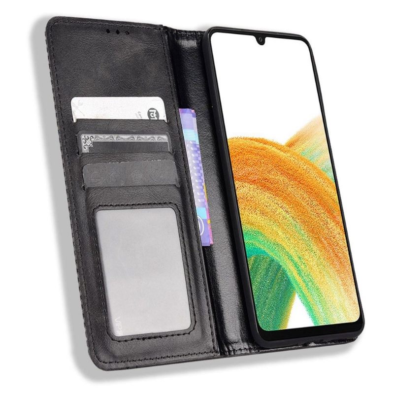 Case voor Samsung Galaxy A33 5G Leer In Cirénius-stijl