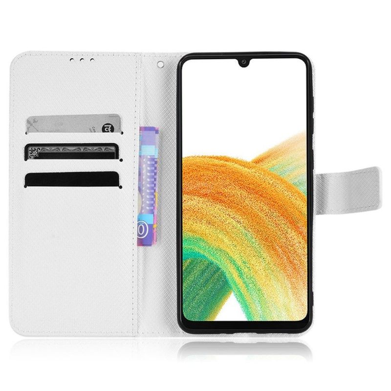 Cover voor Samsung Galaxy A33 5G Leereffect Met Textuur