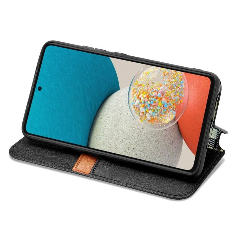 Folio-hoesje voor Samsung Galaxy A33 5G Anti-fall Kub Design-kaarthouder