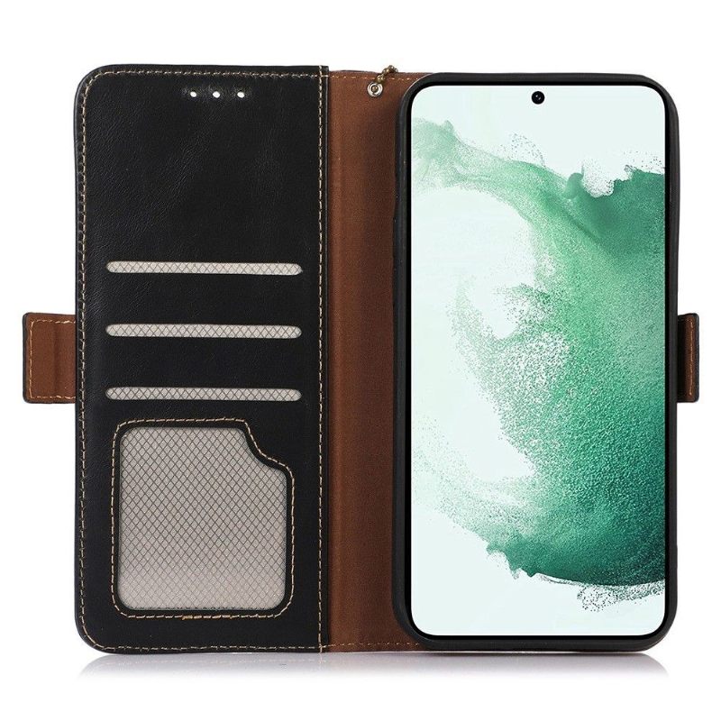 Folio-hoesje voor Samsung Galaxy A33 5G Anti-fall Leder Serie 14