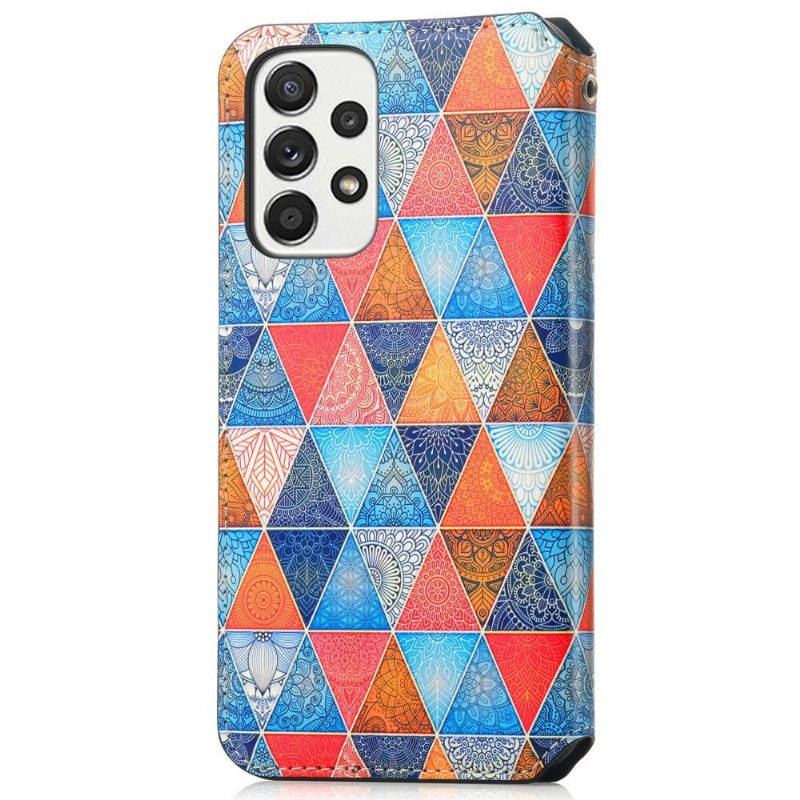 Folio-hoesje voor Samsung Galaxy A33 5G Caleidoscoop Mandala Flip Flap