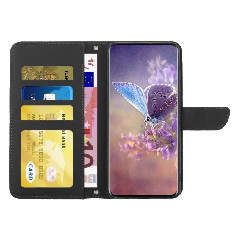 Folio-hoesje voor Samsung Galaxy A33 5G Illustratie Van Vlinder En Bloemen