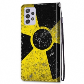Folio-hoesje voor Samsung Galaxy A33 5G Radioactief Symbool