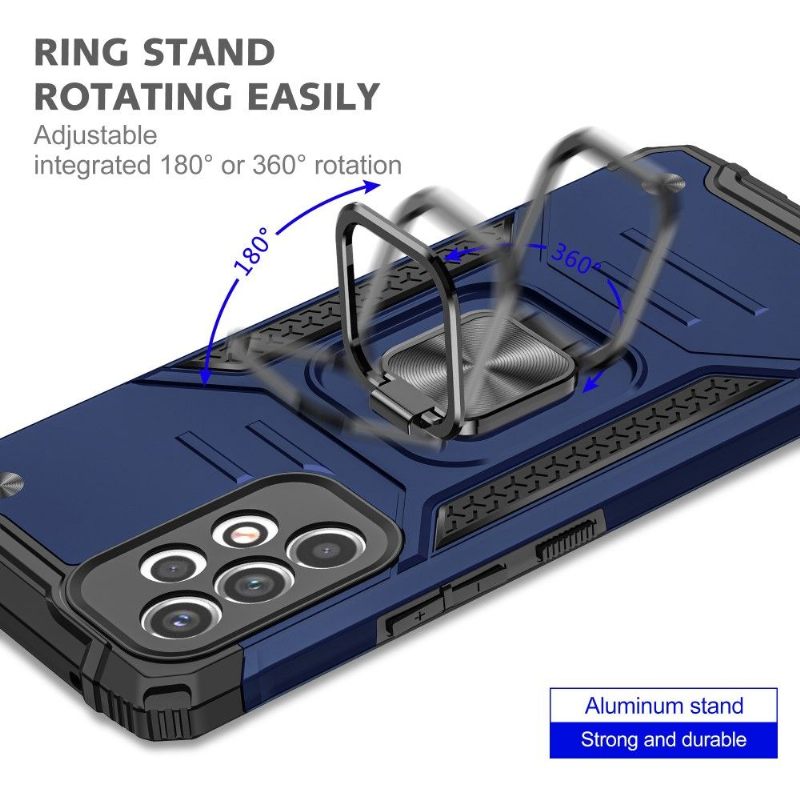 Hoesje voor Samsung Galaxy A33 5G Heavy Duty Met Roterende Ring