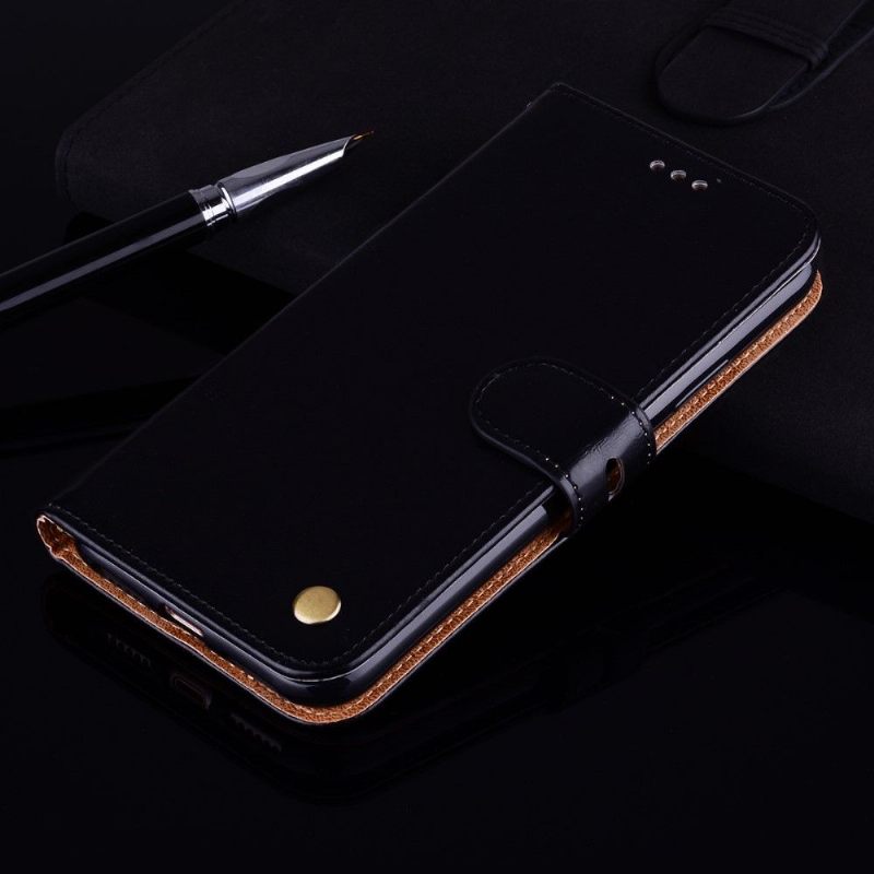 Cover voor Samsung Galaxy S20 Ultra Luxe Vintage Leereffect