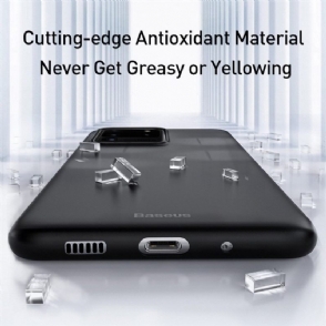 Hoesje voor Samsung Galaxy S20 Ultra Dunne Pasvorm - Dun Mat Zwart