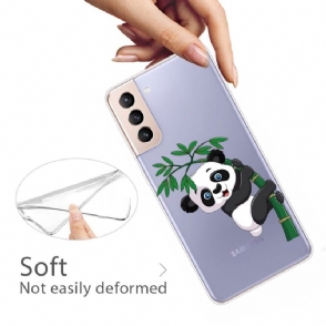 Hoesje voor Samsung Galaxy S22 5G Anti-fall Panda Op Bamboe