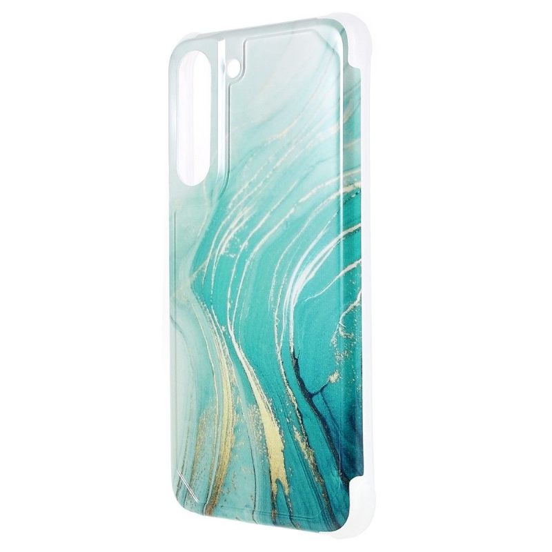 Hoesje voor Samsung Galaxy S22 5G Oceaan Marmer