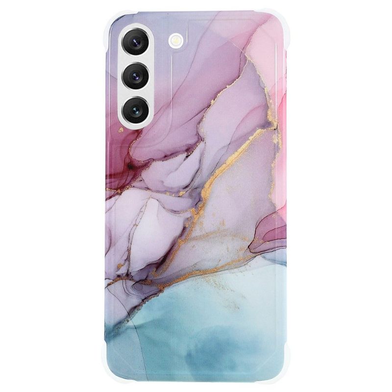 Hoesje voor Samsung Galaxy S22 5G Oceaan Marmer