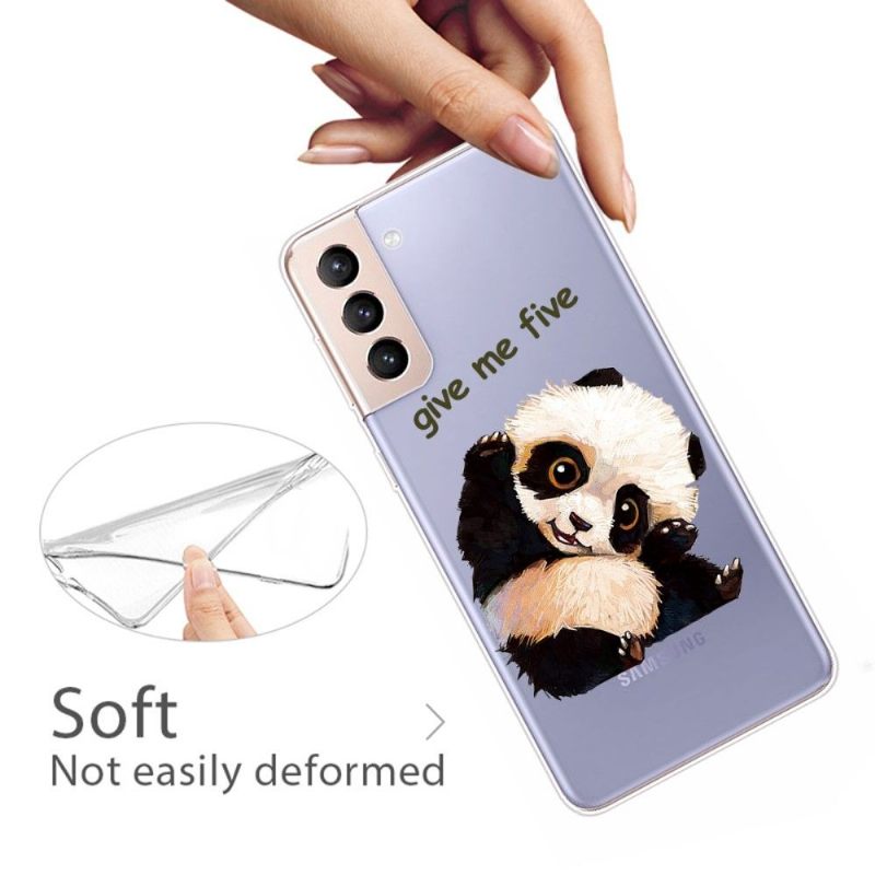 Hoesje voor Samsung Galaxy S22 5G Panda"geef Me Vijf"