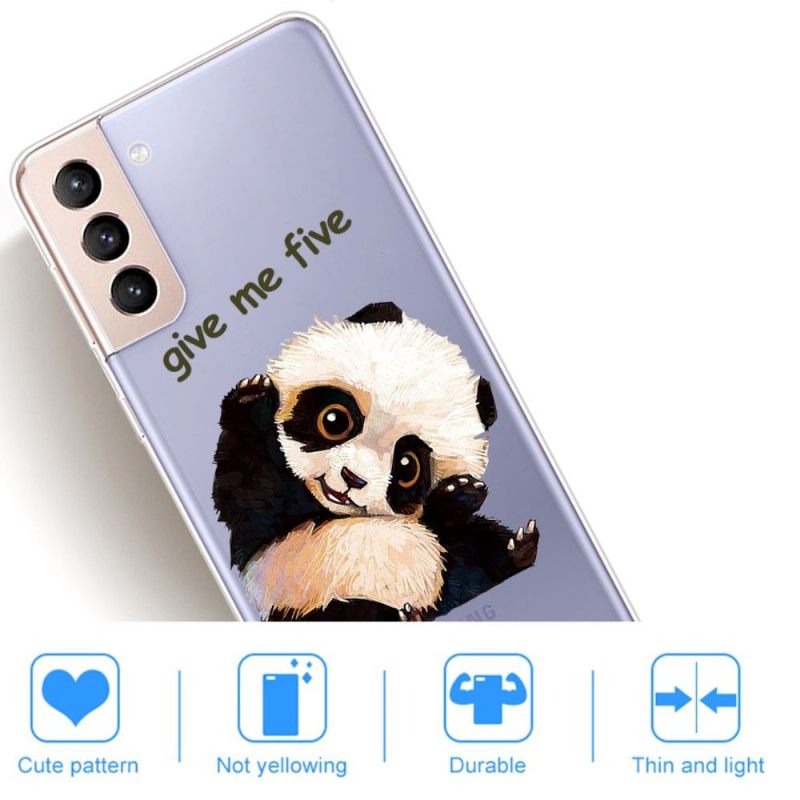 Hoesje voor Samsung Galaxy S22 5G Panda"geef Me Vijf"