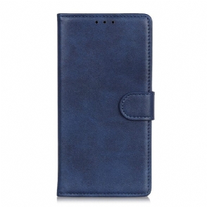 Folio-hoesje voor Oppo Reno 8 Lite Matte Lederen Stijl