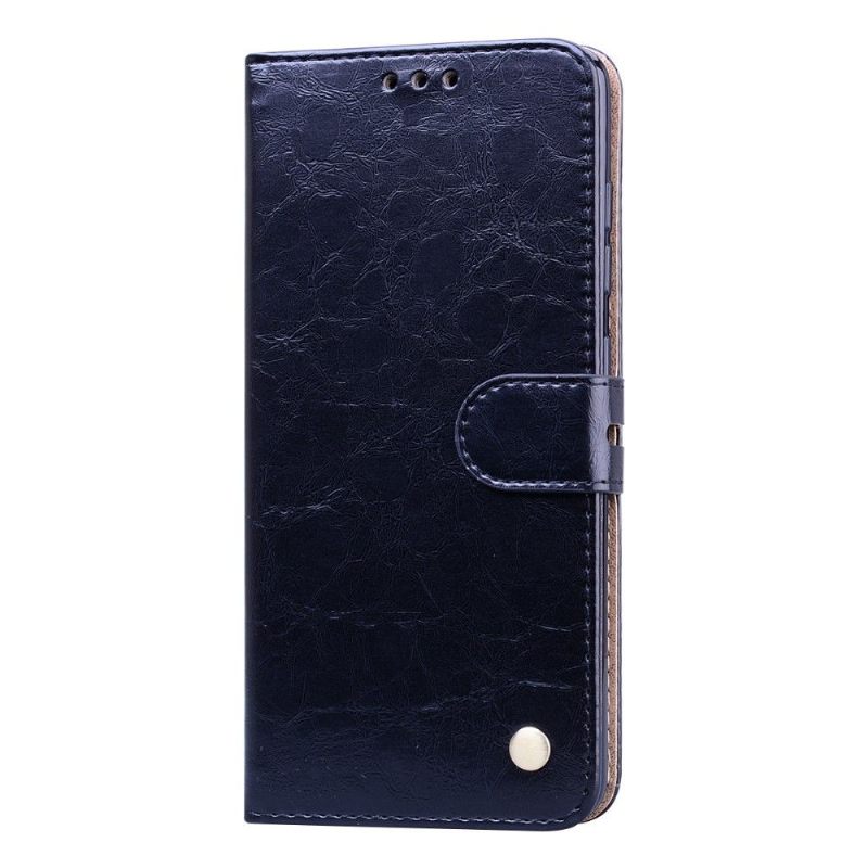 Cover voor Samsung Galaxy A71 Luxe Vintage Leereffect