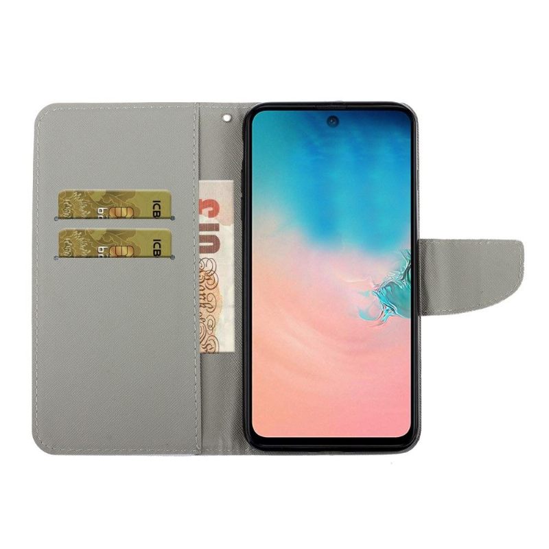 Flip Case voor Samsung Galaxy A71 Gebrilde Vos