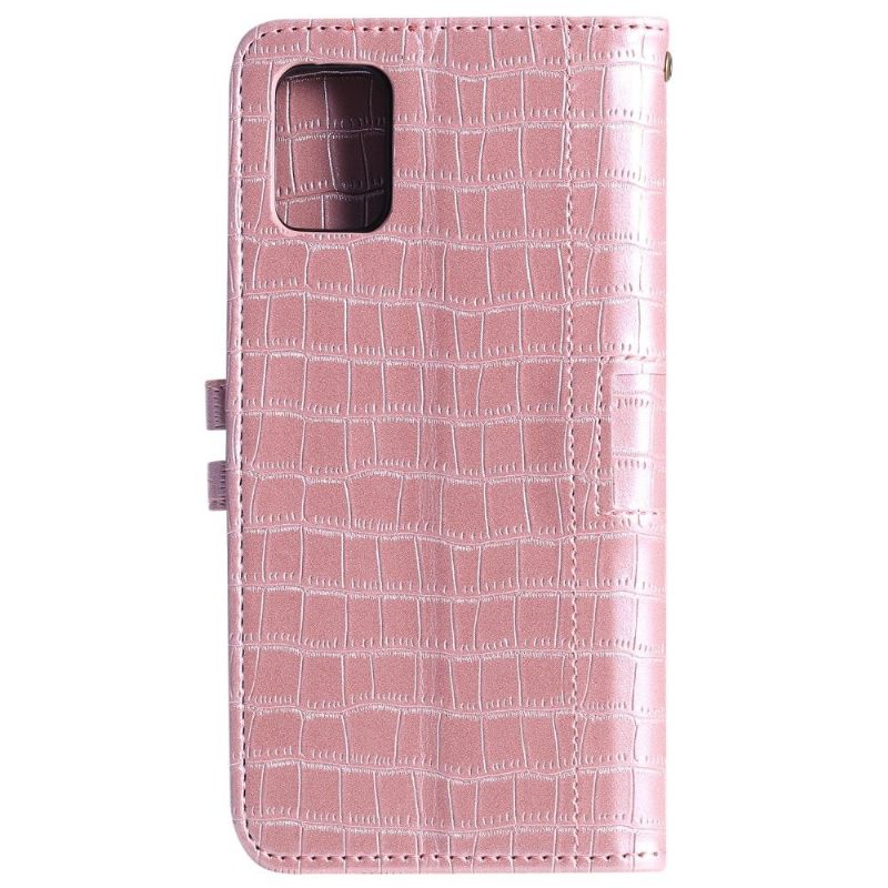 Flip Case voor Samsung Galaxy A71 Leerstijl Met Krokodilleneffect