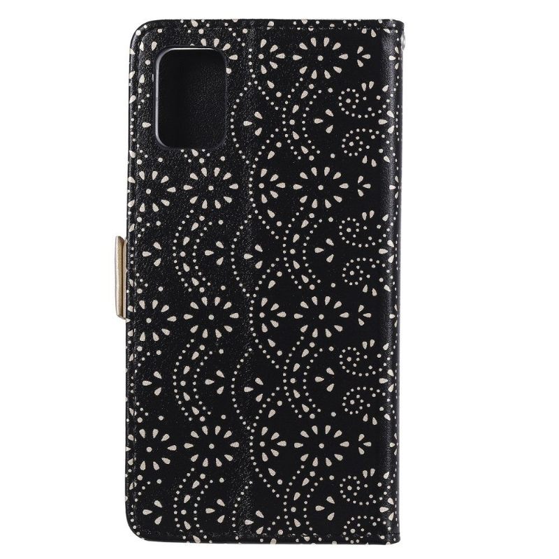 Folio-hoesje voor Samsung Galaxy A71 Anti-fall Romantiek Met Riem