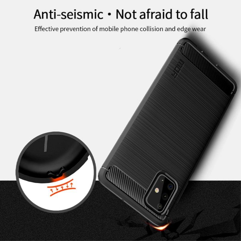 Hoesje voor Samsung Galaxy A71 Anti-fall Geborsteld Effect Mofi