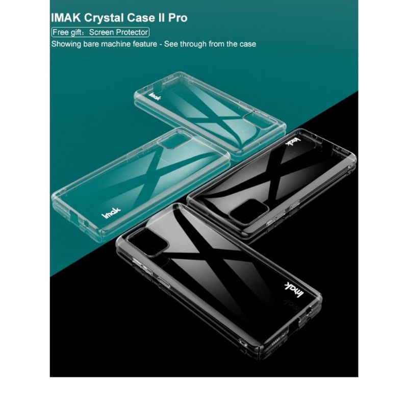 Hoesje voor Samsung Galaxy A71 Imak Transparant + Beschermfolie