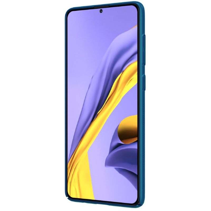 Hoesje voor Samsung Galaxy A71 Nillkin Frost Effect - Peacock Blue