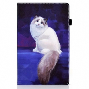 Case voor Samsung Galaxy Tab A7 Lite Witte Kat