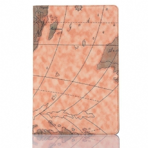 Cover voor Samsung Galaxy Tab A7 Lite Vintage Kaart