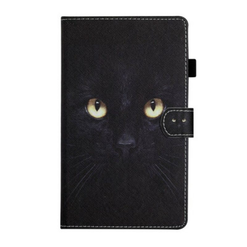 Folio-hoesje voor Samsung Galaxy Tab A7 Lite Zwarte Kattenogen