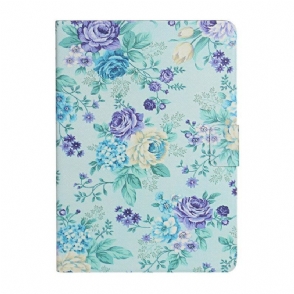 Leren Hoesje voor Samsung Galaxy Tab A7 Lite Bloemen Bloemen Bloemen