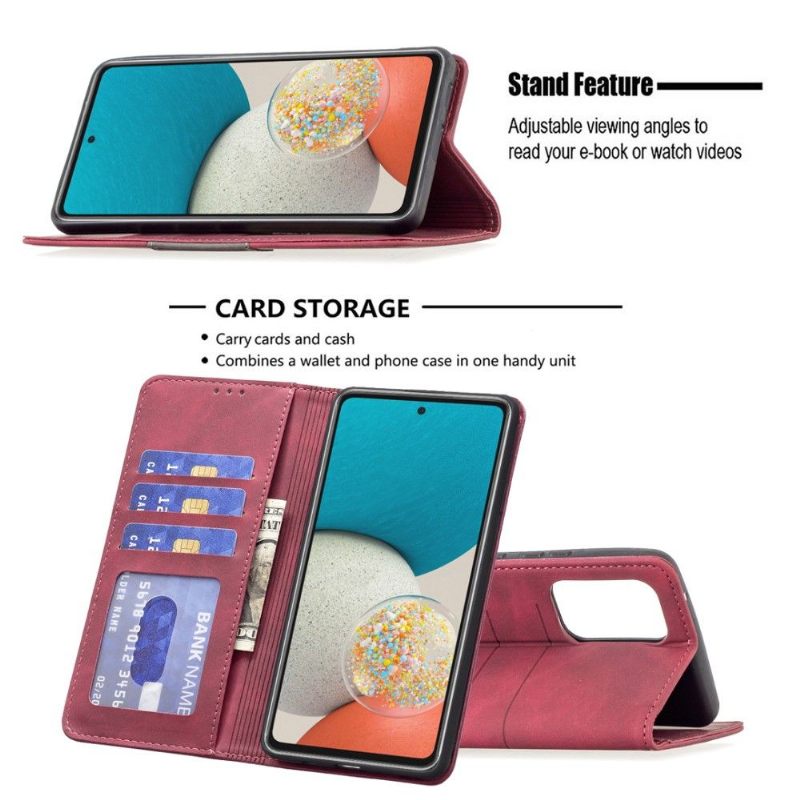 Folio-hoesje voor Samsung Galaxy A53 5G Anti-fall Binfen Color Flip Faux Leather