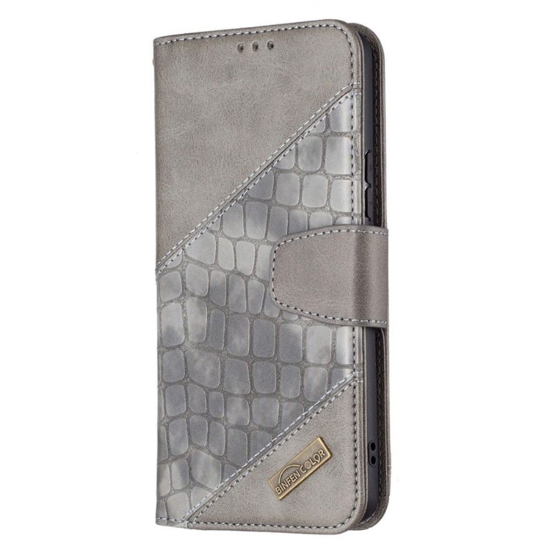 Folio-hoesje voor Samsung Galaxy A53 5G Croc Aspect Leereffect