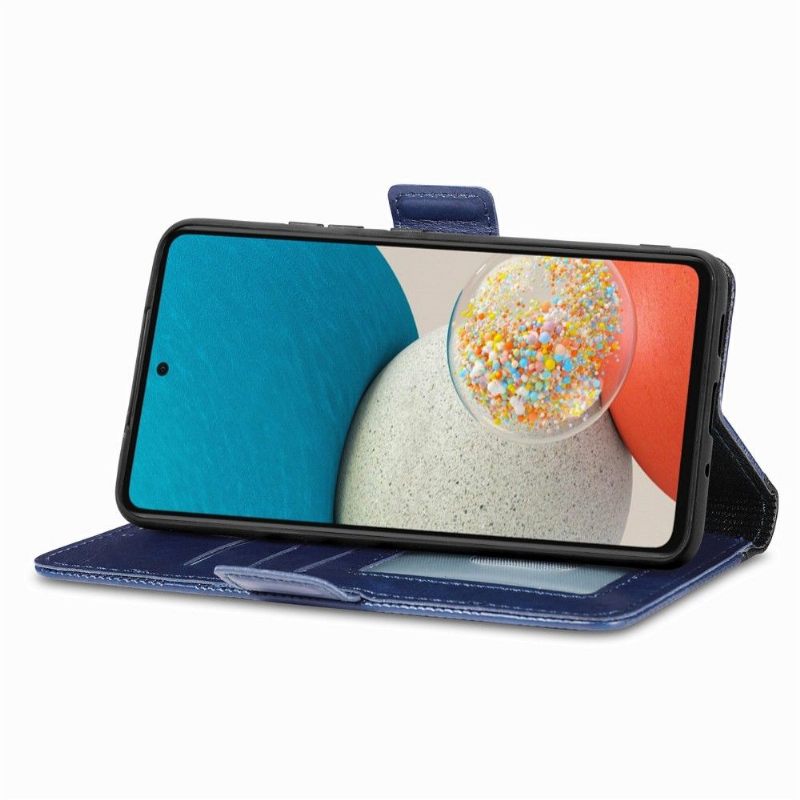 Folio-hoesje voor Samsung Galaxy A53 5G Kunstleer Met Gaten