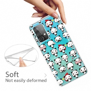 Hoesje voor Samsung Galaxy A53 5G Kawaii Panda's