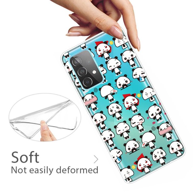 Hoesje voor Samsung Galaxy A53 5G Kawaii Panda's