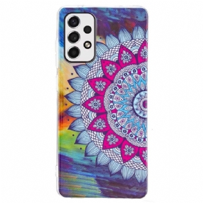 Hoesje voor Samsung Galaxy A53 5G Lichtgevende Kleurrijke Mandala