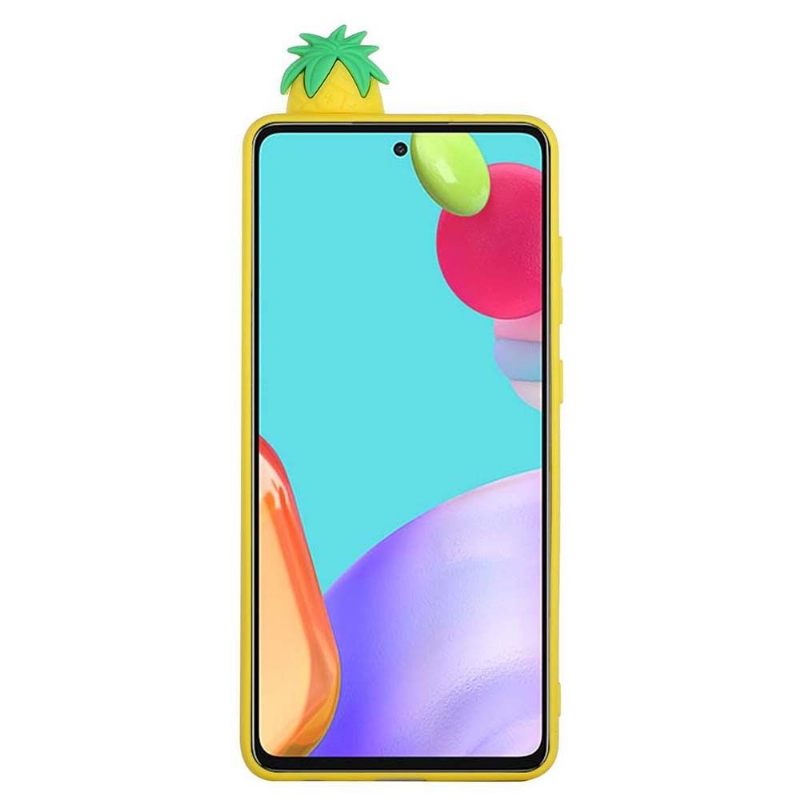 Hoesje voor Samsung Galaxy A53 5G Siliconen Ananas 3d